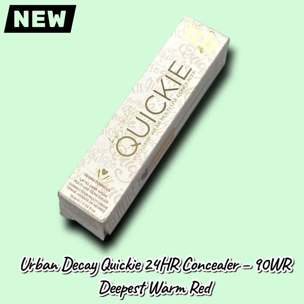 New Urban Decay Quickie 24HR Full-Coverage Waterproof Concealer – 90WR Deepest W